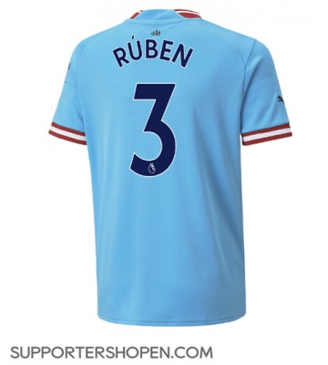 Manchester City Ruben Dias #3 Hemma Matchtröja 2022-23 Kortärmad